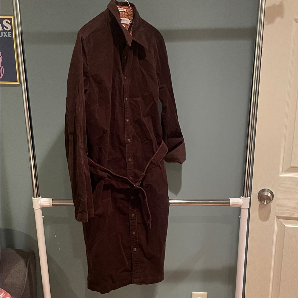 Tommy Hilfiger Women's Dark Brown Corduroy Dress